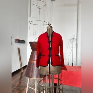 VTG Wool Sweater with Frog Closures